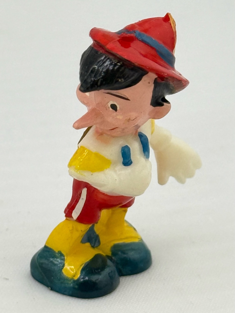 Vintage 1960s Pinocchio Miniature Figure Hand Painted Disneykins 1.5” Mini
